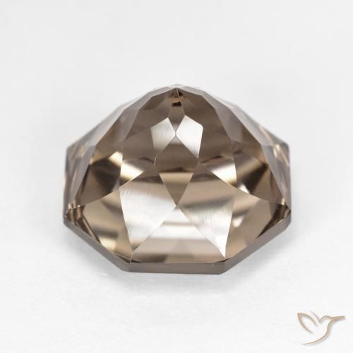 Smoky Quartz Gemstone in 12 x 12 mm (calibrated) Size for Sale, Smoky Quartz Stone in Hickory Brown Color