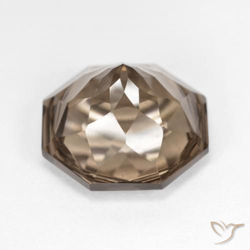 Smoky Quartz Gemstone in 14 x 14 mm (calibrated) Size for Sale, Smoky Quartz Stone in Warm Brown Color