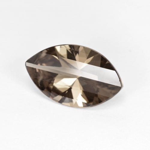 12,9 x 8 mm 毫米巴西榄尖形棕色烟晶,重 2,49 克拉,天然宝石,vvs净度,1 颗烟晶 - 颜色:棕色,莫氏硬度为 7 适合日常佩戴饰品, Photo A
