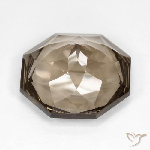 Smoky Quartz Gemstone in 16 x 16 mm (calibrated) Size for Sale, Smoky Quartz Stone in Medium-Light Brown Color