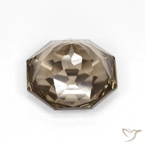 Smoky Quartz Gemstone in 12 x 12 mm (calibrated) Size for Sale, Smoky Quartz Stone in Light Mocha Color