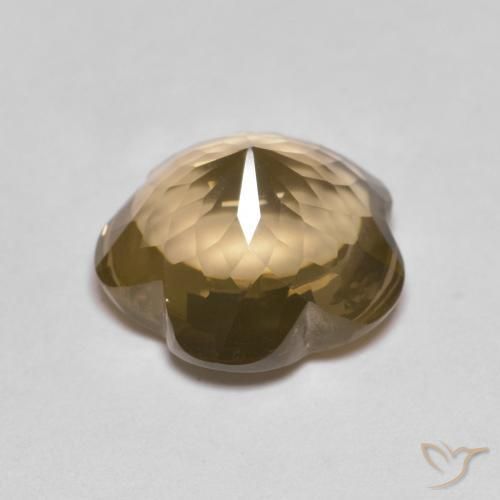 Smoky Quartz Gemstone in 11 x 11 mm (calibrated) Size for Sale, Smoky Quartz Stone in Medium-Light Brown Color