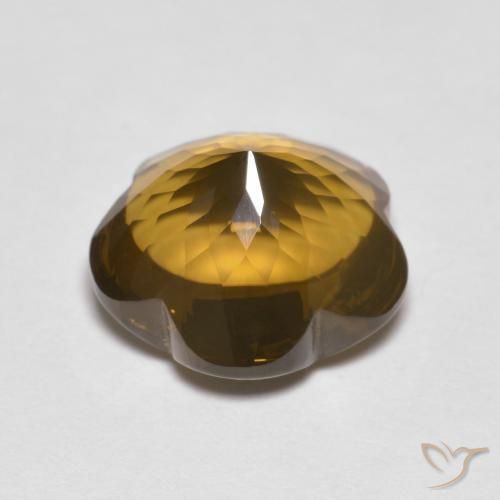 Smoky Quartz Gemstone in 11 x 11 mm (calibrated) Size for Sale, Smoky Quartz Stone in Caramel Brown Color