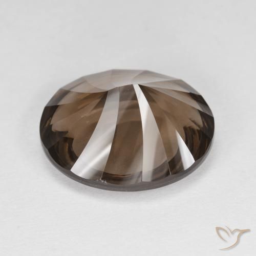 Smoky Quartz Gemstone in 14 x 12 mm (calibrated) Size for Sale, Smoky Quartz Stone in Chocolate Brown Color