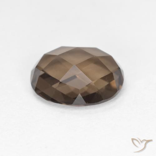 Smoky Quartz Gemstone in 9 x 7 mm (calibrated) Size for Sale, Smoky Quartz Stone in Light Brown Color