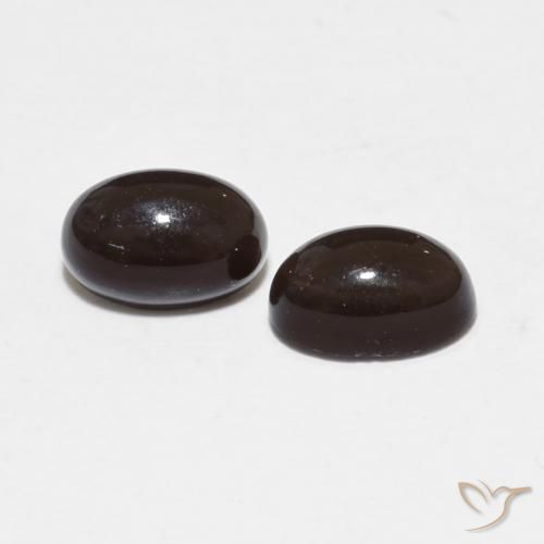 1.14 ctw Brown Smoky Quartz Stones, Natural Smoky Quartz in Oval Cabochon Shape for Sale