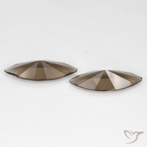 Smoky Quartz Gemstones in 18 x 7.1 mm Size for Sale, Smoky Quartz Stones in Light Brown Color