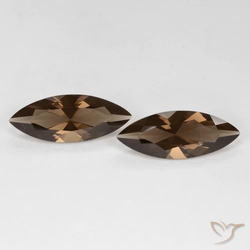 6.14ctw Natural Warm Brown Smoky Quartz, Marquise, VVS