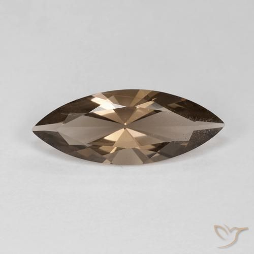 2.96ct Natural Light Mocha Smoky Quartz, Marquise, VS