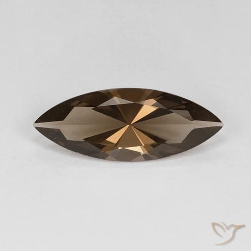 2.77ct Natural Light Mocha Smoky Quartz, Marquise, VVS
