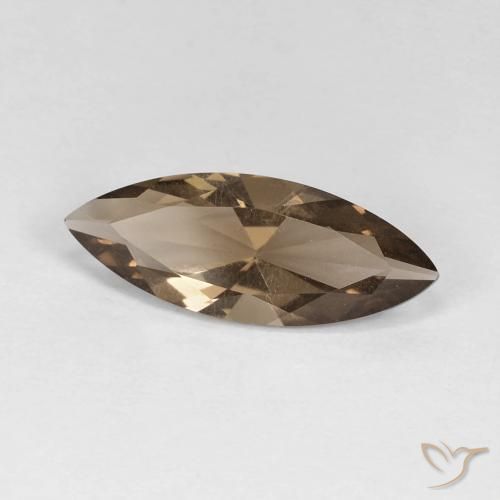 2.79 ct Brown Smoky Quartz Stone, Natural Smoky Quartz in Marquise Concave Cut Shape for Sale