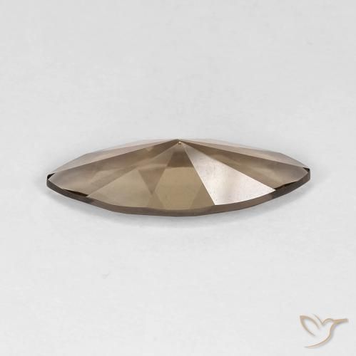 Smoky Quartz Gemstone in 17.9 x 7.1 mm Size for Sale, Smoky Quartz Stone in Warm Brown Color