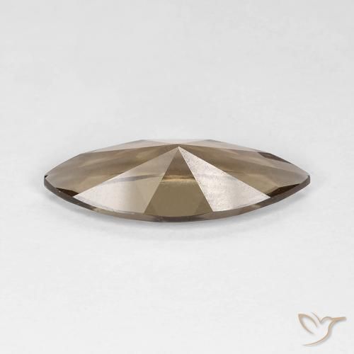 Smoky Quartz Gemstone in 18.1 x 7.1 mm Size for Sale, Smoky Quartz Stone in Light Mocha Color
