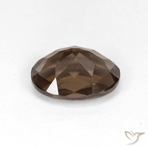 Smoky Quartz Gemstone in 10 x 8 mm (calibrated) Size for Sale, Smoky Quartz Stone in Medium Brown Color