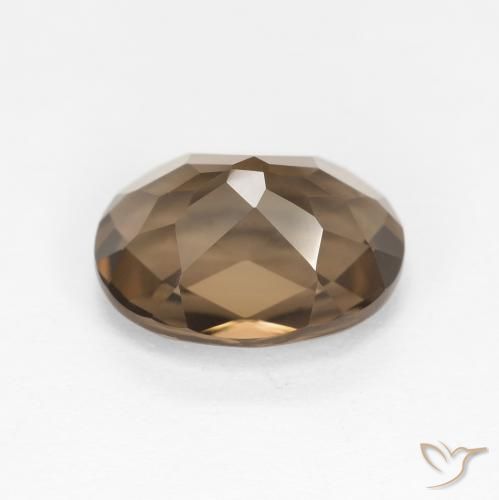 品質満点 Brown Warm Natural 2.48ct Smoky VVS Oval, Quartz, クラフト・布製品