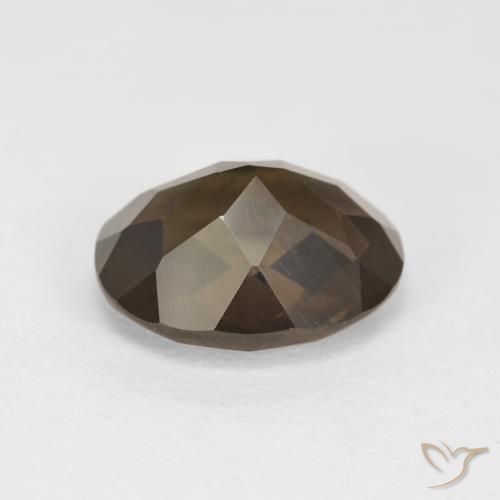 Smoky Quartz Gemstone in 10 x 8 mm (calibrated) Size for Sale, Smoky Quartz Stone in Medium Brown Color