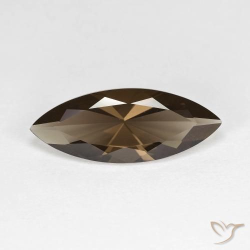 2.94ct Natural Chocolate Brown Smoky Quartz, Marquise, VVS