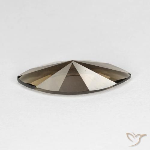 Smoky Quartz Gemstone in 17.9 x 7 mm Size for Sale, Smoky Quartz Stone in Chocolate Brown Color