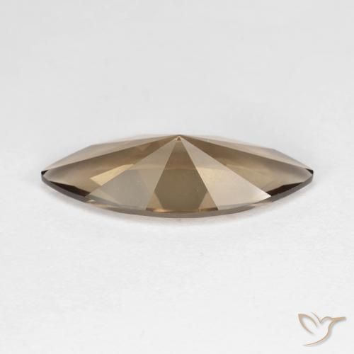 Smoky Quartz Gemstone in 18 x 7.1 mm Size for Sale, Smoky Quartz Stone in Medium-Light Brown Color