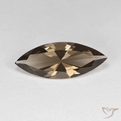 2.52ct Natural Warm Brown Smoky Quartz, Marquise, VVS