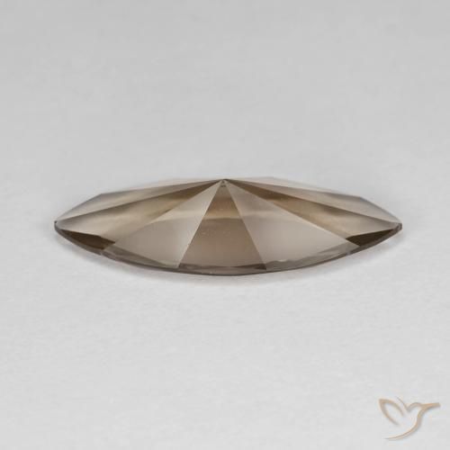 Smoky Quartz Gemstone in 18.2 x 7 mm Size for Sale, Smoky Quartz Stone in Wood Brown Color