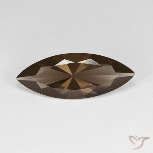 2.80ct Natural Umber Brown Smoky Quartz, Marquise, VVS