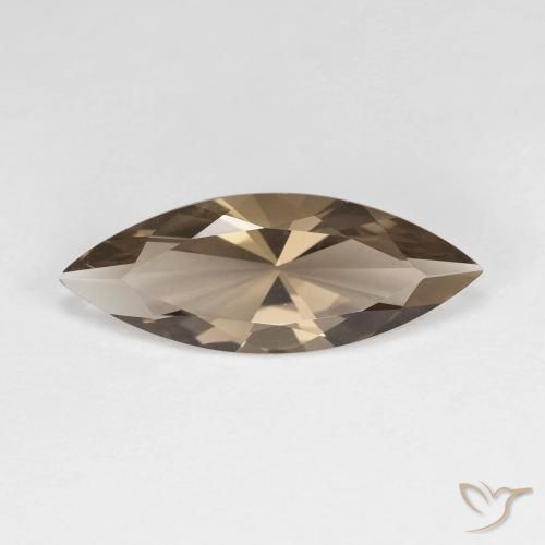 2.57ct Natural Warm Brown Smoky Quartz, Marquise, VVS