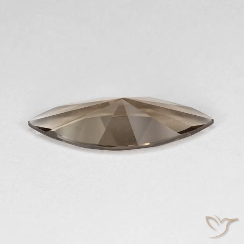 Smoky Quartz Gemstone in 18.1 x 6.9 mm Size for Sale, Smoky Quartz Stone in Warm Brown Color