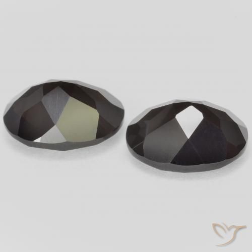 Smoky Quartz Gemstones in 10 x 8 mm (calibrated) Size for Sale, Smoky Quartz Stones in Dark Brown Color