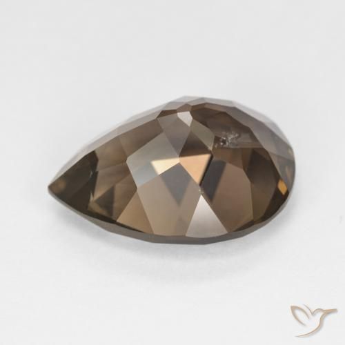 Smoky Quartz Gemstone in 15.1 x 11.1 mm Size for Sale, Smoky Quartz Stone in Light Brown Color