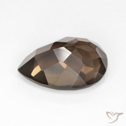 Smoky Quartz Gemstone in 15.1 x 11.1 mm Size for Sale, Smoky Quartz Stone in Brown Color