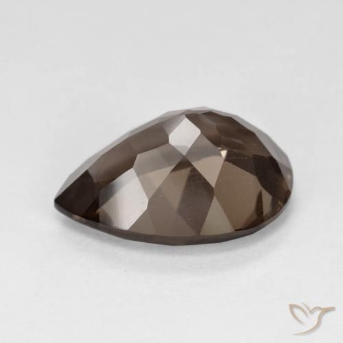 Smoky Quartz Gemstone in 15 x 10.9 mm Size for Sale, Smoky Quartz Stone in Gingerbread Brown Color