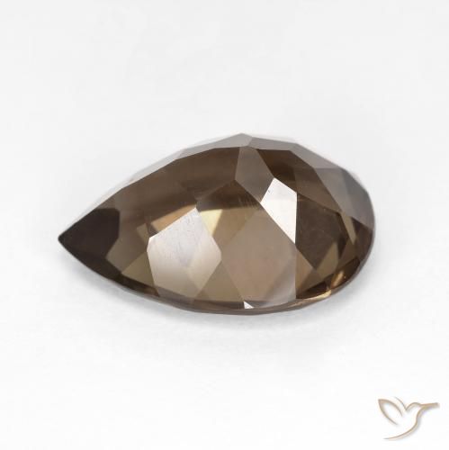 Smoky Quartz Gemstone in 15.1 x 11.1 mm Size for Sale, Smoky Quartz Stone in Warm Brown Color