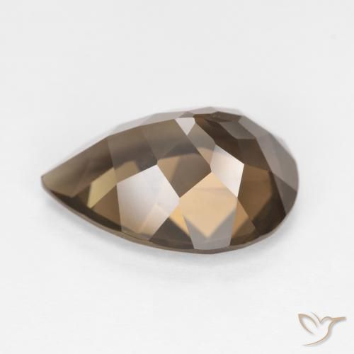 Smoky Quartz Gemstone in 15.1 x 10.9 mm Size for Sale, Smoky Quartz Stone in Umber Brown Color