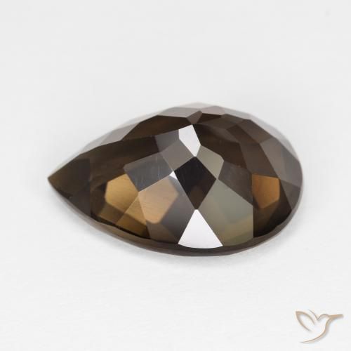 Smoky Quartz Gemstone in 15.1 x 11.1 mm Size for Sale, Smoky Quartz Stone in Brown Color
