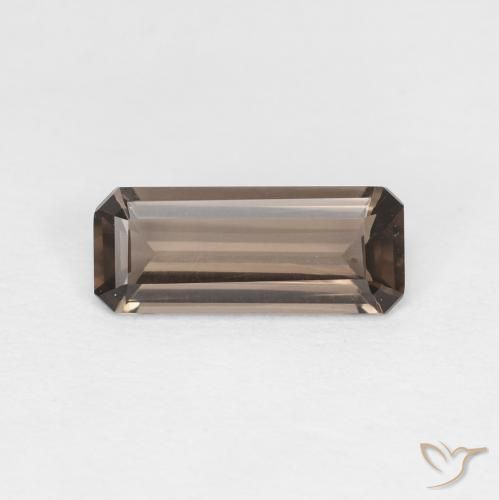 0.86 ct Brown Smoky Quartz Stone, Natural Smoky Quartz in Octagon Step Cut Shape for Sale