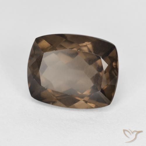 3.06 ct Brown Smoky Quartz Stone, Natural Smoky Quartz in Cushion-Cut Shape for Sale