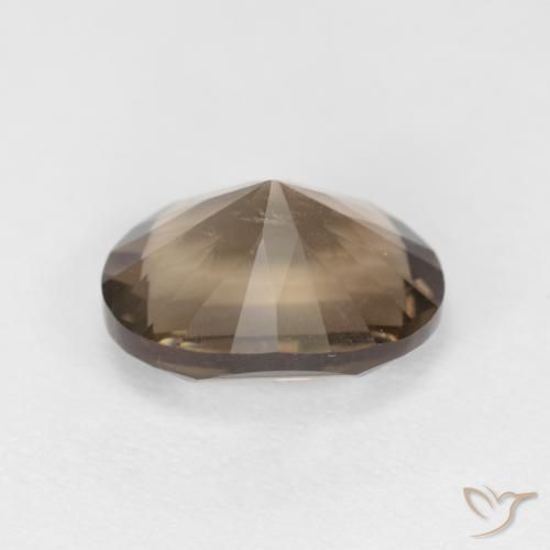 Smoky Quartz Gemstone in 10 x 8 mm (calibrated) Size for Sale, Smoky Quartz Stone in Medium Light-Brown Color