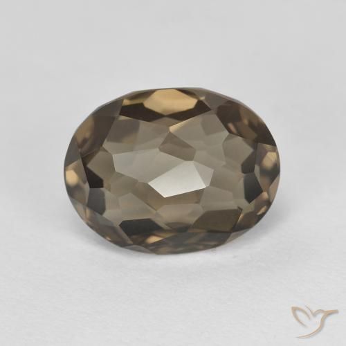 2.74ct Natural Wood Brown Smoky Quartz, Oval, VVS
