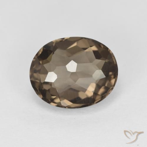 2.21ct Natural Light Brown Smoky Quartz, Oval, VVS