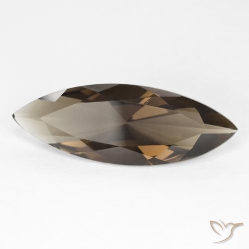 6.35 ct Brown Smoky Quartz Stone, Natural Smoky Quartz in Marquise Concave Cut Shape for Sale