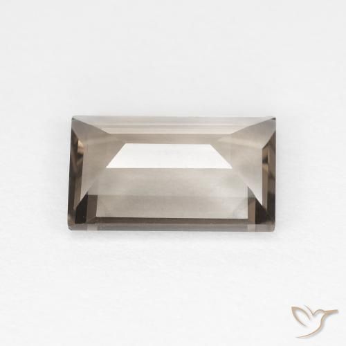 Smoky Quartz Gemstone in 9 x 6 mm (calibrated) Size for Sale, Smoky Quartz Stone in Light Neutral Brown Color