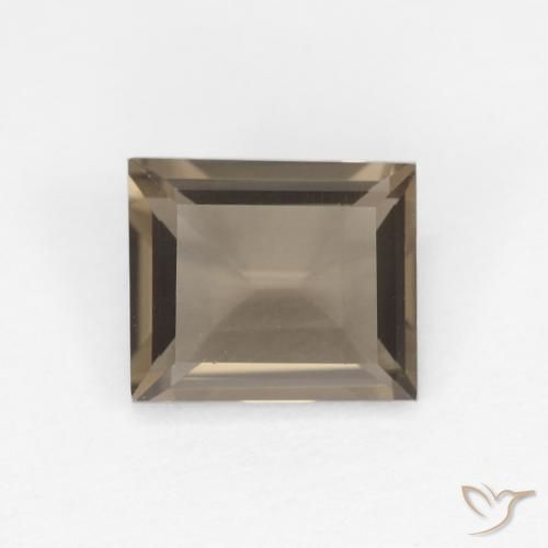 0.86ct Natural Warm Brown Smoky Quartz, Baguette, VVS