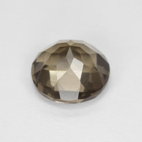 Smoky Quartz Gemstone in 7 mm (calibrated) Size for Sale, Smoky Quartz Stone in Medium Light-Brown Color