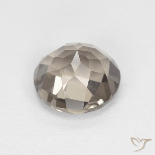 Smoky Quartz Gemstone in 7 mm (calibrated) Size for Sale, Smoky Quartz Stone in Light Brown Color