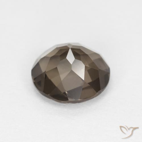 Smoky Quartz Gemstone in 7 mm (calibrated) Size for Sale, Smoky Quartz Stone in Medium Brown Color