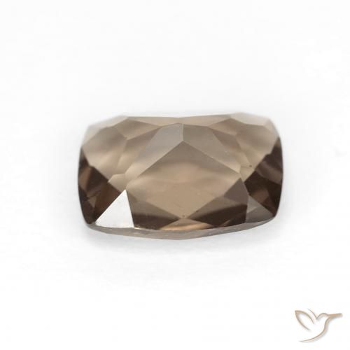 1.82ct Natural Medium Light-Brown Smoky Quartz, Cushion, VVS