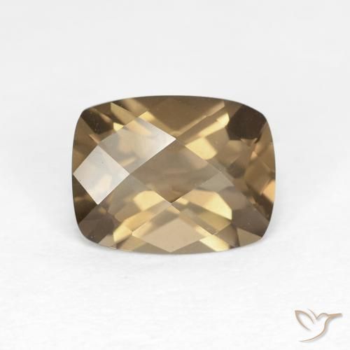 Quarzo fumé a scacchiera da 1,75 ct, 9 x 7 mm dal Brasile, Photo A