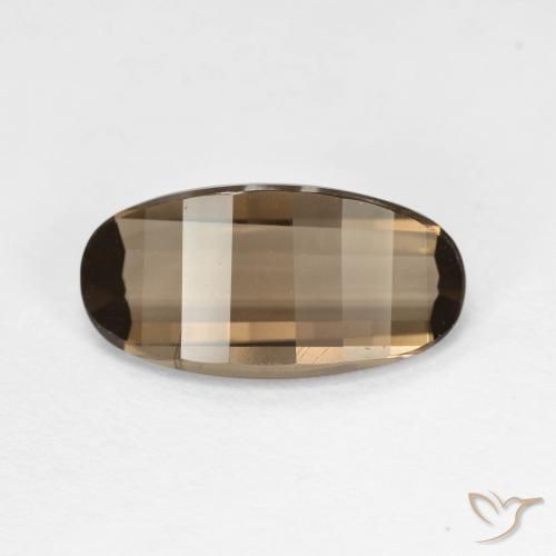 2.73ct Natural Light Brown Smoky Quartz, Oval, VVS