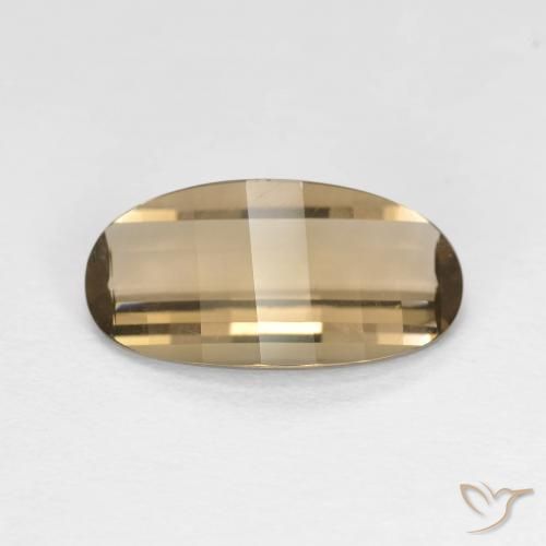 2.42ct Natural Light Mocha Smoky Quartz, Oval, VVS